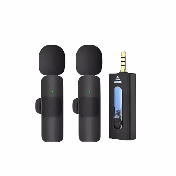K35 Dual Wireless Mic for Smartphones Laptop