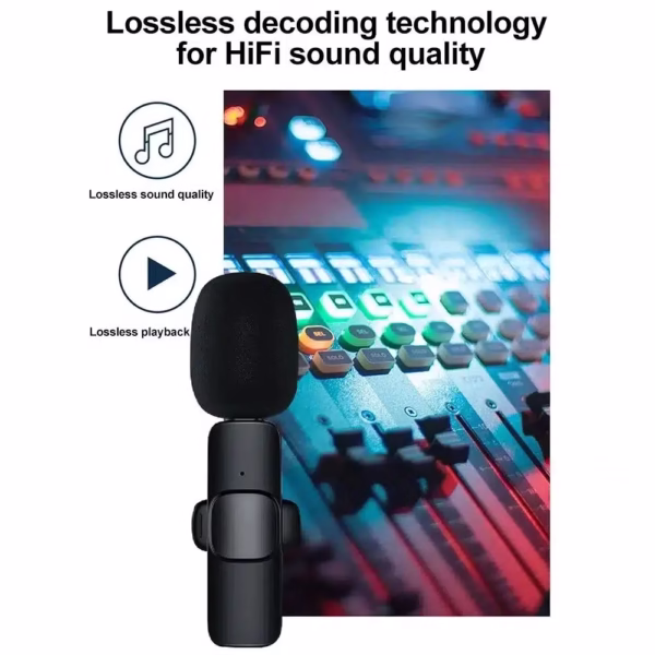 K35 Dual Wireless Mic for Smartphones Laptop