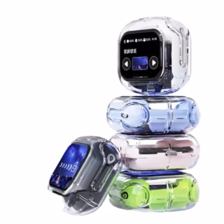 Air Max LCD Display Transparent Earbuds 2025