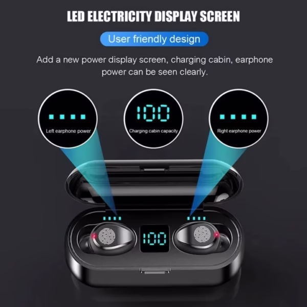 F9 True Wireless Bluetooth Earbuds
